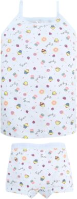 ⁦Funny Bunny Girls' Cotton Sleepwear Underwear Set,Tank Top with Shorts, 2 Piece Set⁩ - الصورة ⁦3⁩