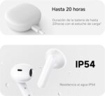 ⁦سماعات شاومي ريدمي بادز 4 لايت أبيض، مشغل ديناميكي 12 ملم بجودة صوت HD عالي الدقة مقاومة للماء IPX4، بلوتوث متطور 5.2، مدة تشغيل بطارية طويل 18.5 ساعة، اقتران سريع بجوجل، رمادي جليدي، في الاذن⁩ - الصورة ⁦4⁩