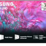 تلفزيون سمارت كريستال UHD DU9000 مقاس 98 بوصة دقة 4K وحركة اكسيليراتور 120 هرتز وصوت كيو سيمفوني ونظام تشغيل تايزن وموزع الألعاب موديل 2024 UA98DU9000UXEG من سامسونج، أسود جرافيت