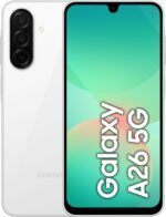 Samsung Galaxy A26 5G, Android Smartphone, 256GB Storage, 8GB RAM, White, 50MP Camera, Large Display, Long Battery Life 1 Year Warranty/Local Version