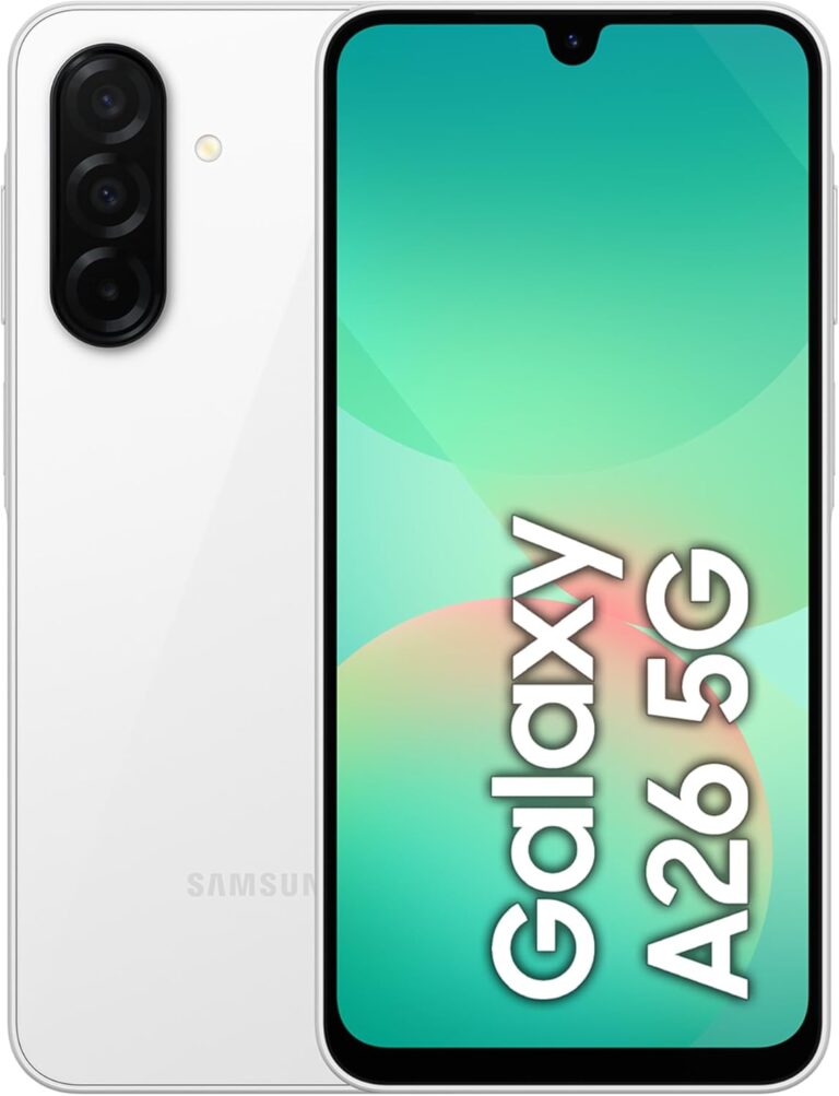 Samsung Galaxy A26 5G, Android Smartphone, 256GB Storage, 8GB RAM, White, 50MP Camera, Large Display, Long Battery Life 1 Year Warranty/Local Version