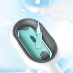 ⁦فرشاة للقطط بخاصية التنظيف بالماء بالجاذبية للعناية بالحيوانات الأليفة للقطط ذات الشعر الطويل والقصير مشط 3 في 1 ذاتي التنظيف لإزالة شعر الكلاب والجراء والقطط لتدليك وإزالة الفراء (الشعر الطويل)⁩ - الصورة ⁦6⁩