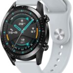 سوار ساعة هواوي GT3 مقاس 46 ملم / GT2 / GT 2e / GT2 برو من اوميدا، سوار رياضي بديل من السيليكون مقاس 22 ملم، متوافق مع ساعة هواوي GT2 كلاسيك، رمادي