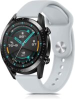 سوار ساعة هواوي GT3 مقاس 46 ملم / GT2 / GT 2e / GT2 برو من اوميدا، سوار رياضي بديل من السيليكون مقاس 22 ملم، متوافق مع ساعة هواوي GT2 كلاسيك، رمادي