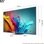 ⁦تلفزيون ذكي QNED86 بدقة 4K مقاس 65 بوصة طراز 65QNED86T6A من ال جي، معالج ذكاء اصطناعي، تقنية المدى الديناميكي العالي HDR 10، ويب او اس 24، جهاز تحكم عن بعد سحري⁩ - الصورة ⁦4⁩