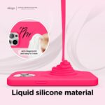 ⁦elago Liquid Silicone Case Compatible with iPhone 14 Pro Max Case (6.7"), Premium Silicone, Full Body Protection - 3 Layer Shockproof Phone Cover, Anti-Scratch Soft Microfiber Lining (Ice Red)⁩ - الصورة ⁦4⁩