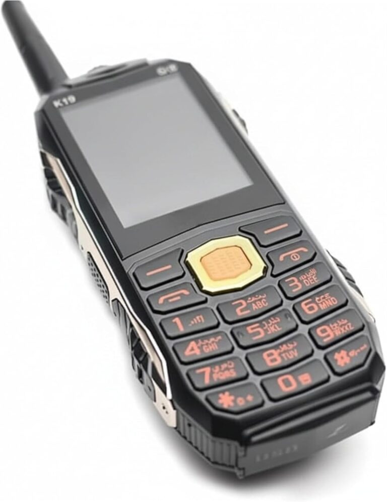 K19 Rugged Mobile Phone with 22000mAh Battery, Four SIM Powerful Signal, Internal Storage 512MB, RAM 64MB, Support Memory Card up to 8GB, 2G GSM, Torch, Laser Light, Black