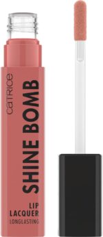Catrice Shine Bomb Lip Lacquer No. 030, Nude, Long-Lasting, Instant Result, Glossy, Colour-Intensive, Vegan, Oil-Free, Paraben-Free, No Microplastic Particles, Pack of 1 (3 ml)
