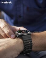 ⁦Rugged Band Compatible with Samsung Galaxy Watch 7 Ultra Band 47mm, Silicone Sport Strap Marine Bands for Galaxy Watch Ultra 2024 Men Women⁩ - الصورة ⁦7⁩