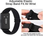 ⁦Dl3 Mobilak Strap Compatible with Huawei Band 8 / Huawei Band 9 / Huawei Band 10, Soft Elastic Nylon Straps, Adjustable Stretchy Sports Replacement Bracelets Wristbands for Women Men⁩ - الصورة ⁦6⁩