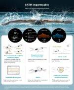 ⁦ساعة ميبرو لايت ٣ برو الذكية، شاشة AMOLED ١.٣٢ بوصة، مستشعر حركة ١٠ محاور، اتصال بلوتوث، نظام تحديد المواقع العالمي (GPS)، مقاومة للماء حتى عمق ٥ أمتار، مراقبة معدل ضربات القلب⁩ - الصورة ⁦4⁩