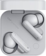 CMF by Nothing Buds Pro 2 Wireless Earbuds with Hi-Fi Sound, 50 dB Active Noise Cancellation, 6 HD Microphones, Space Audio Effect, 2025 - Light Grey