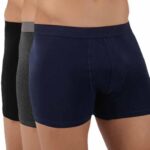 Dice Mens Set of 3 Solid Colors Elastic waist boxers Boxer Shorts (pack of 3)