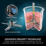 ⁦Ninja CREAMi Deluxe 11-In-1 Ice Cream Maker & Frozen Dessert Maker with 3 Tubs, Makes Ice Cream, Gelato, Sorbet, Frozen Yoghurt, Milkshakes, Slushi & More, 2-in-1 Flavour Option, Silver, NC501⁩ - الصورة ⁦5⁩