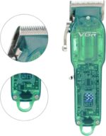 ⁦في جي ار ماكينة قص شعر اللحية والشارب V-660 - احترافية لاسلكية قابلة لاعادة الشحن تتضمن امشاط توجيه وبطارية طويلة الامد مثالية للحلاق والمنزل وصالون الحلاقة⁩ - الصورة ⁦3⁩