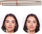 ⁦مزيل شعر الحاجب القابل لإعادة الشحن من ثيك الوجه أداة تشذيب الحواجب للسيدات مع شحن USB حلاقة تستخدم على شفاه وإزالة والأنف للرجال والنساء ذهبي شامباني ‰⁩ - الصورة ⁦2⁩