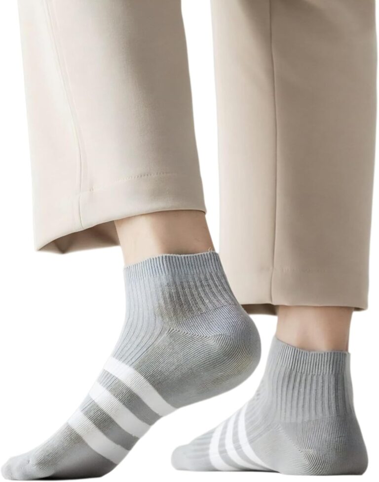 Cotton Blend Ankle Socks, Mixed Colors, Regular Size, 5 Pairs With 1 Gift, Casual Wear, Machine Washable