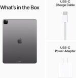 ⁦ابل ايباد برو 12.9 بوصة (2022-الجيل السادس)، USB، واي فاي، 256 جيجا، رمادي سبيس⁩ - الصورة ⁦7⁩