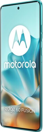 ⁦Motorola Edge 60 Fusion Smartphone (6.67" Super HD Display, 50MP Camera with Moto AI 12/256GB, Android 15) Pantone Amazonite (Blue)⁩ - الصورة ⁦5⁩