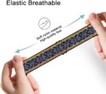 ⁦Dl3 Mobilak Strap Compatible with Huawei Band 8 / Huawei Band 9 / Huawei Band 10, Soft Elastic Nylon Straps, Adjustable Stretchy Sports Replacement Bracelets Wristbands for Women Men⁩ - الصورة ⁦5⁩
