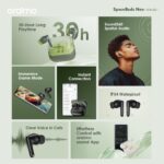 ⁦سماعات اذن سبيس بادز نيو بريميوم OTW-323 بصوت غامر لأنماط الحياة الديناميكية من اورايمو - اسود⁩ - الصورة ⁦8⁩