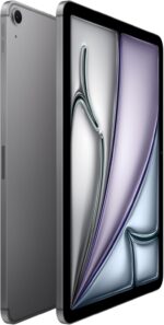 Apple iPad Air 11-inch with M3 chip Built for Apple Intelligence, Liquid Retina Display, 128GB, 12MP Front/Back Camera, Wi-Fi 6E + 5G Cellular, Touch ID, All-Day Battery Life — Space Gray