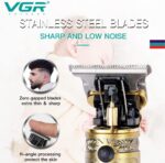⁦JR VGR 085 VJR Professional Electric Hair Clipper Hair Cutting Machine Gold⁩ - الصورة ⁦3⁩