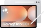 ⁦تابلت جالاكسي تاب S10+ من سامسونج يدعم الذكاء الاصطناعي واندرويد، واي فاي، RAM 12GB، 256GB، شاشة اموليد، مضاد للانعكاس، متين، قلم S، فضي بلاتيني (إصدار الإمارات العربية المتحدة) + غطاء كيبورد مجاني⁩ - الصورة ⁦2⁩