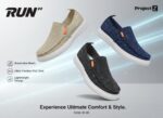 ⁦كوتشي سنيكرز رجالي RUN من Project Z – وجه نسيج مسامي للتهوية ونعل PVC فائق المرونة – حذاء رياضي خفيف للمشي والجري والتمارين – مقاسات (41-45)⁩ - الصورة ⁦6⁩