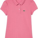 Lacoste Girls Scalloped Collar Mini Piqué Polo Shirt SPORTSWEAR