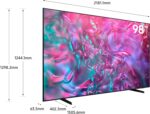 ⁦تلفزيون سمارت كريستال UHD DU9000 مقاس 98 بوصة دقة 4K وحركة اكسيليراتور 120 هرتز وصوت كيو سيمفوني ونظام تشغيل تايزن وموزع الألعاب موديل 2024 UA98DU9000UXEG من سامسونج، أسود جرافيت⁩ - الصورة ⁦2⁩
