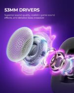 ⁦سماعات راس للالعاب H2002d من هافيت لاجهزة بلاي ستيشن 4 وبلاي ستيشن 5 والكمبيوتر وXbox Series X|S وXbox One مع ميكروفون - مشغلات 53 ملم - اطار الومنيوم متين⁩ - الصورة ⁦3⁩