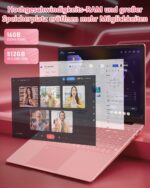 ⁦لاب توب 15.6 بوصة دقة FHD 1080 بمعالج سيليرون N5095 رباعي النواة 2.9GHz وذاكرة رام 16GB DDR4 و1TB SSD، بطارية 44w، واي فاي 2.4/5G، بلوتوث 4.2، لوحة مفاتيح بإضاءة (دعم اللغة العربية غير مؤكد)، وردي⁩ - الصورة ⁦2⁩