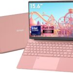 لاب توب 15.6 بوصة دقة FHD 1080 بمعالج سيليرون N5095 رباعي النواة 2.9GHz وذاكرة رام 16GB DDR4 و1TB SSD، بطارية 44w، واي فاي 2.4/5G، بلوتوث 4.2، لوحة مفاتيح بإضاءة (دعم اللغة العربية غير مؤكد)، وردي