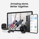 ⁦تابلت جالاكسي تاب S10 FE 256GB اندرويد وواي فاي، شاشة كبيرة، عمر بطارية طويل ومعالج اكسينوس 1580 مقاوم للماء بتصنيف IP68 وتحديث 90 هرتز وقلم ستايلس لتدوين الملاحظات من سامسونج، إصدار أمريكي، أزرق⁩ - الصورة ⁦8⁩