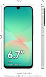 ⁦Samsung Galaxy A26 5G, Android Smartphone, 256GB Storage, 8GB RAM, White, 50MP Camera, Large Display, Long Battery Life 1 Year Warranty/Local Version⁩ - الصورة ⁦2⁩