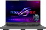 لاب توب اسوس روج ستريكس G16 [G614PH-RV161W] بمعالج AMD رايزن™ 9 8940HX/ذاكرة 16جيجابايت DDR5/تخزين 1 تيرا/ بطاقة SSD/RTX 5050 بسعة 8 جيجابايتDDR7 / شاشة بدقة FHD بتردد 165 هيرتز/ نظام تشغيل ويندوز 11