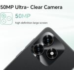 ⁦HONOR X5c Plus 4G Smartphone, 4GB RAM 128GB ROM, Dual SIM, 5130mAh Battery, 6.74" 90Hz Display, 50MP Camera, Midnight Black – Middle East Version⁩ - الصورة ⁦7⁩