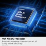 ⁦تلفزيون ذكي بتقنية QLED من فئة Neo QLED QN70F بدقة 4K بحجم 55 بوصة (موديل 2026) معالج NQ4 AI Gen2 تقنية Matrix Slim وMotion Xcelerator بتردد 144 هرتز مع ريموت كنترول يعمل بالخلايا الشمسية و USB Type-C⁩ - الصورة ⁦6⁩