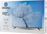 O SAKA شاشة تلفزيون LED، 32 بوصة، تصميم انيق، IPS، منافذ USB وHDMI، 81 سم