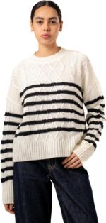 ⁦ASTK Womens Striped Pullover Sweater⁩ - الصورة ⁦2⁩
