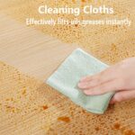 ⁦Goodern 20 Sheets Disposable Cleaning Cloths Cleaning Towels Microfiber Towel,Reusable Dish Cloths with Dispenser Box,Lazy Rags Car Wipes,Multi-Purpose Cleaning Cloths for Home Kitchen Hospital-Green⁩ - الصورة ⁦5⁩