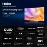 ⁦تلفزيون ذكي بشاشة QLED مقاس 65 بوصة بدقة 4K - مخصص للألعاب بمعدل تحديث 144 هرتز - يدعم تقنيتي دولبي فيجن اي كيو وآتموس - مزود بذاكرة رام 3 جيجابايت وذاكرة تخزين روم 32 جيجابايت - التحكم الصوتي بدون⁩ - الصورة ⁦2⁩
