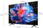 ⁦TCL تلفزيون ذكي P6K LED 4K UHD HDR مقاس 55 بوصة | تلفزيون جوجل، 60 هرتز، HDR 10، معالج AiPQ، صوت دولبي، ام اي ام سي، HDMI 2.1، بلوتوث 5.2، واي فاي 5، تصميم بدون حواف (55P6K - موديل 2025)⁩ - الصورة ⁦2⁩