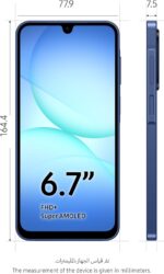 ⁦Samsung Galaxy A17 5G, Android Smartphone, 256GB Storage, 8GB RAM, Blue, 6x OS Upgrades, Large Display, 50MP OIS Camera⁩ - الصورة ⁦4⁩
