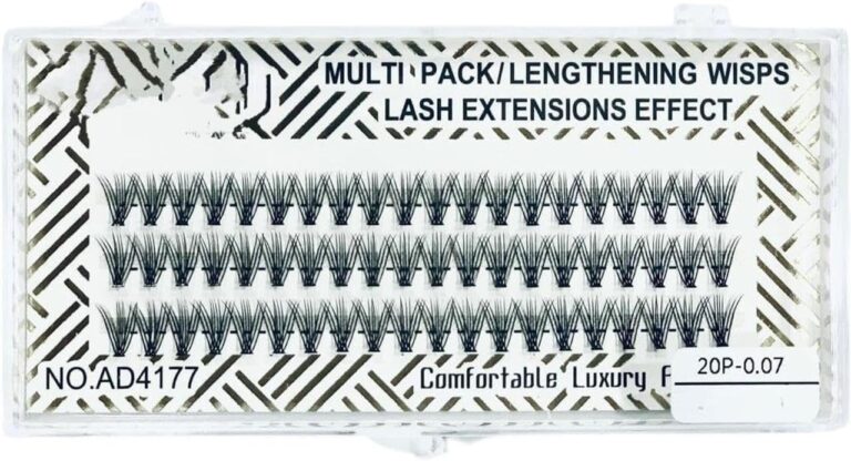 60 PCS - Extensions Individual Lash Volume 6D mink - FREE EYELASHES - Natural Eyelashes 6D -(20P-0.07) ONE BY ONE