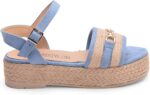 ⁦Sandal Flat Burlap and Suede K-16⁩ - الصورة ⁦2⁩
