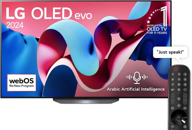 تلفزيون ذكي ال جي مقاس 65 بوصة او اي دي CS4 بدقة 4K وتقنية الذكاء الاصطناعي وتحكم عن بعد ماجيك دولبي فيجن ويب اس 24، OLED65CS4VA (2024)، أسود