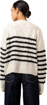 ⁦ASTK Womens Striped Pullover Sweater⁩ - الصورة ⁦3⁩