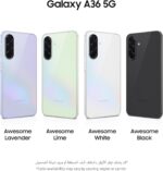 ⁦Samsung Galaxy A36 5G, Android Smartphone, 256GB Storage, 8GB RAM, Black, 6x OS Upgrades, Large Display, Octa-Core Processor 1 Year Warranty/Local Version⁩ - الصورة ⁦3⁩